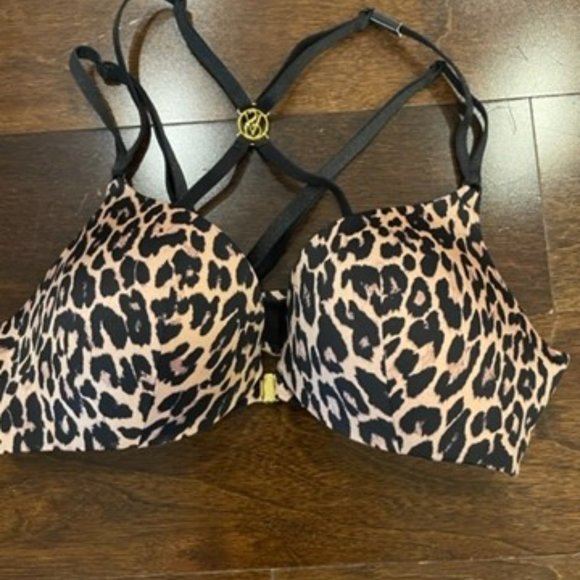 Victoria Secret Front Fastening Push Up Bra Leopard - Picture 3 of 4